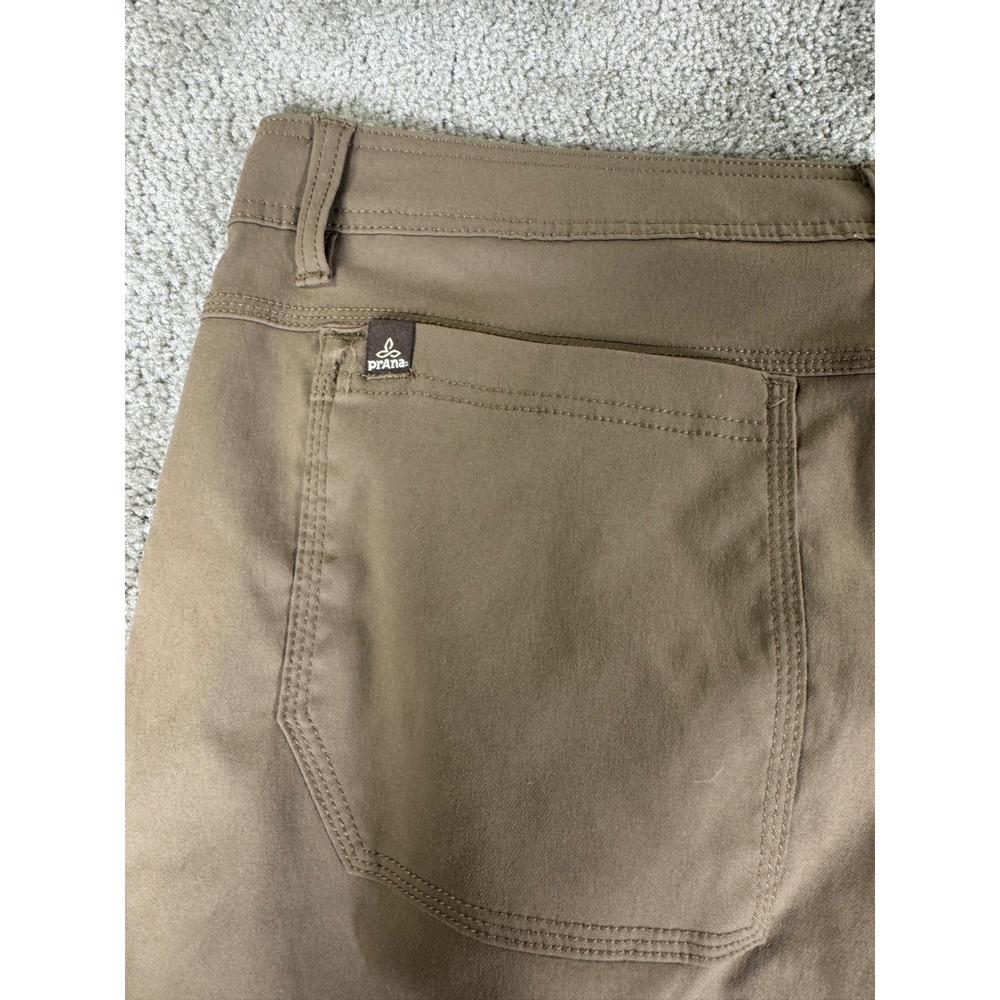 Prana Zion Hiking Pants Mens 36 Brown Stretch Cargo Outdoor Roll Up Leg Pant - Picture 5 of 10